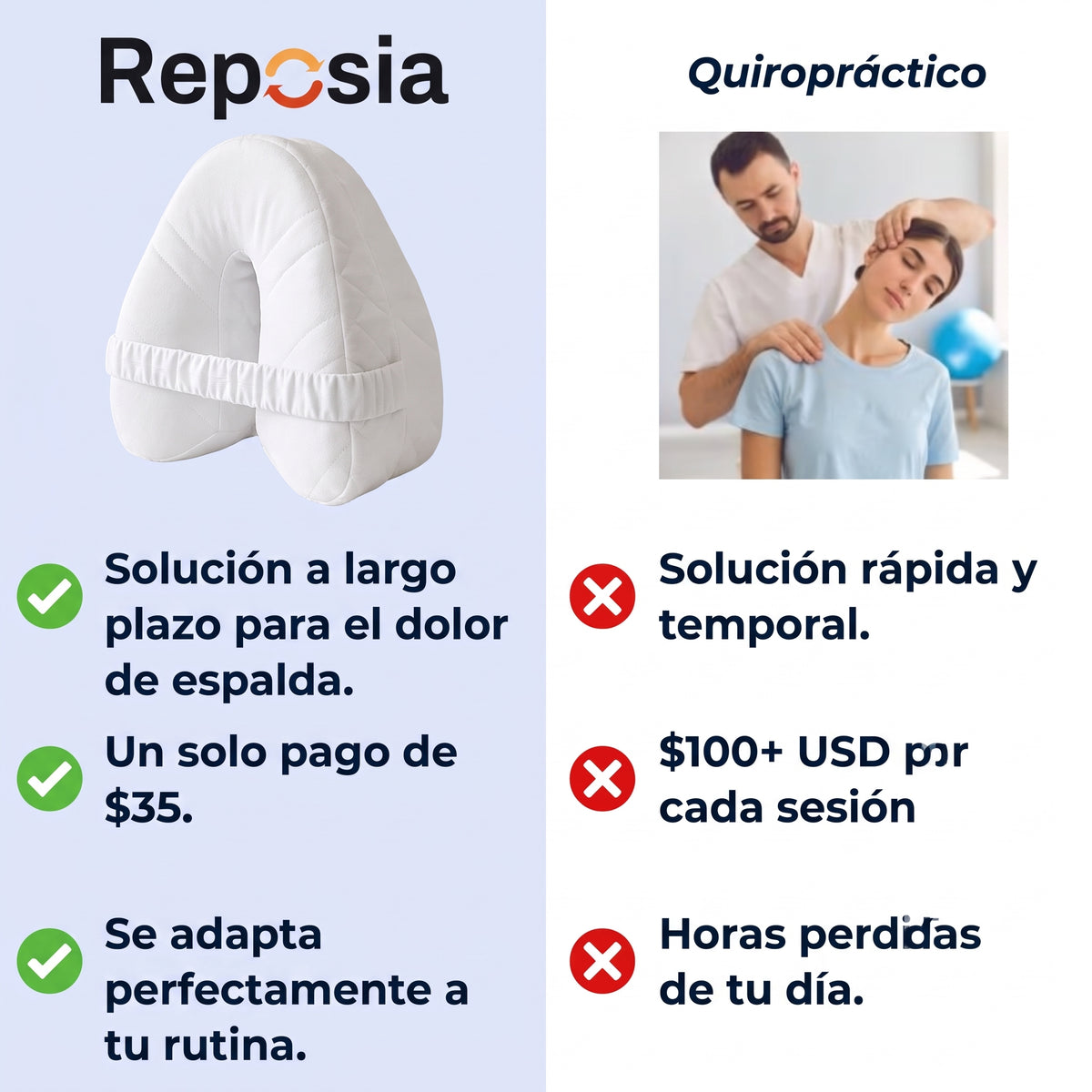 Almohada de alineación Reposia™️